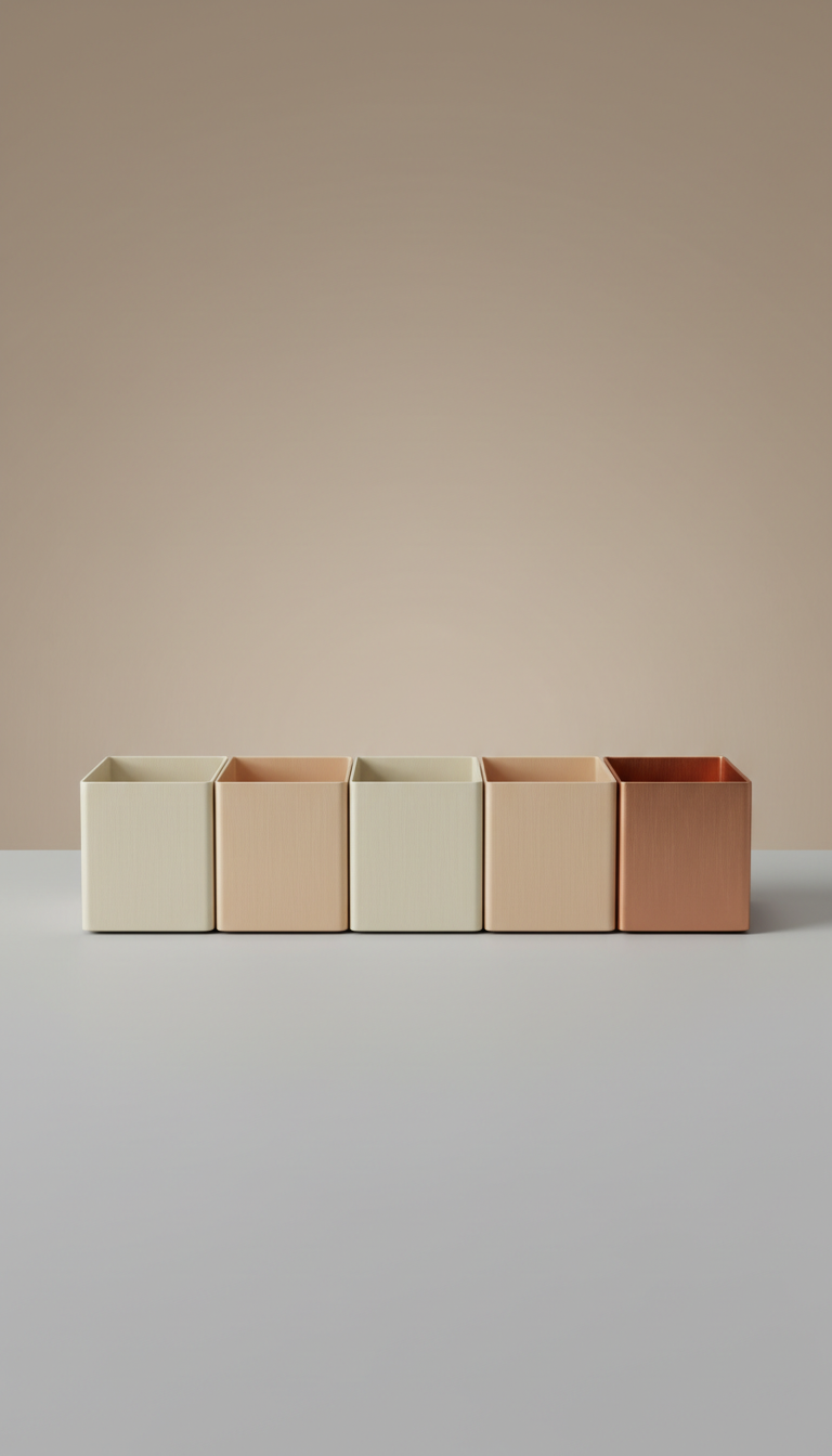 Brushed Metal Countertop Organizer