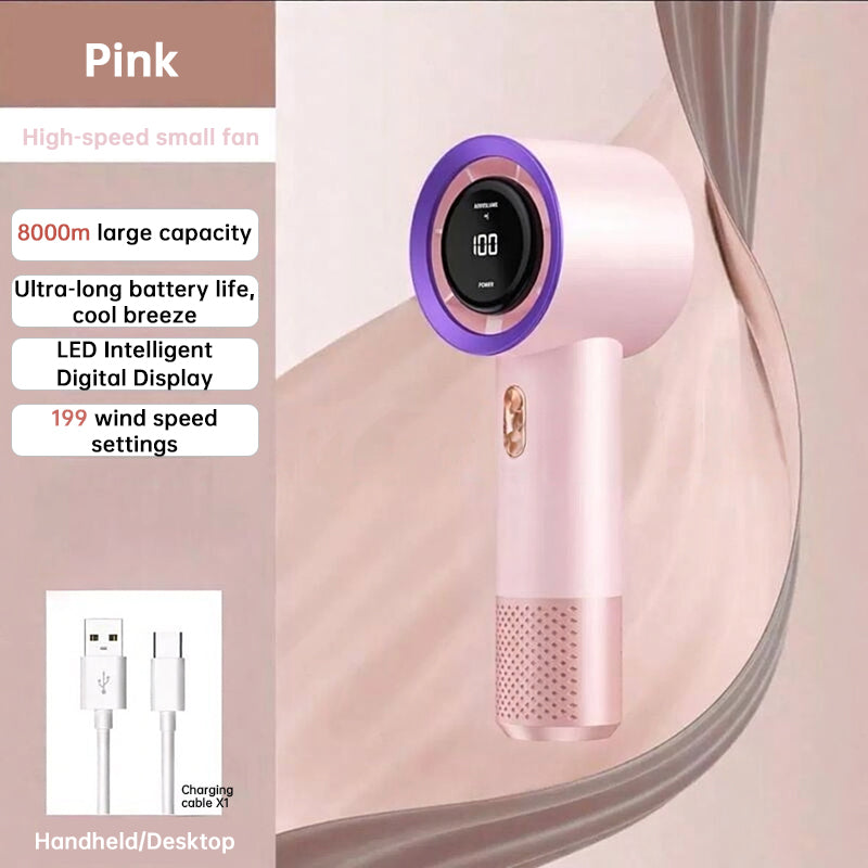 High-Speed Handheld Mini Portable AC Fan