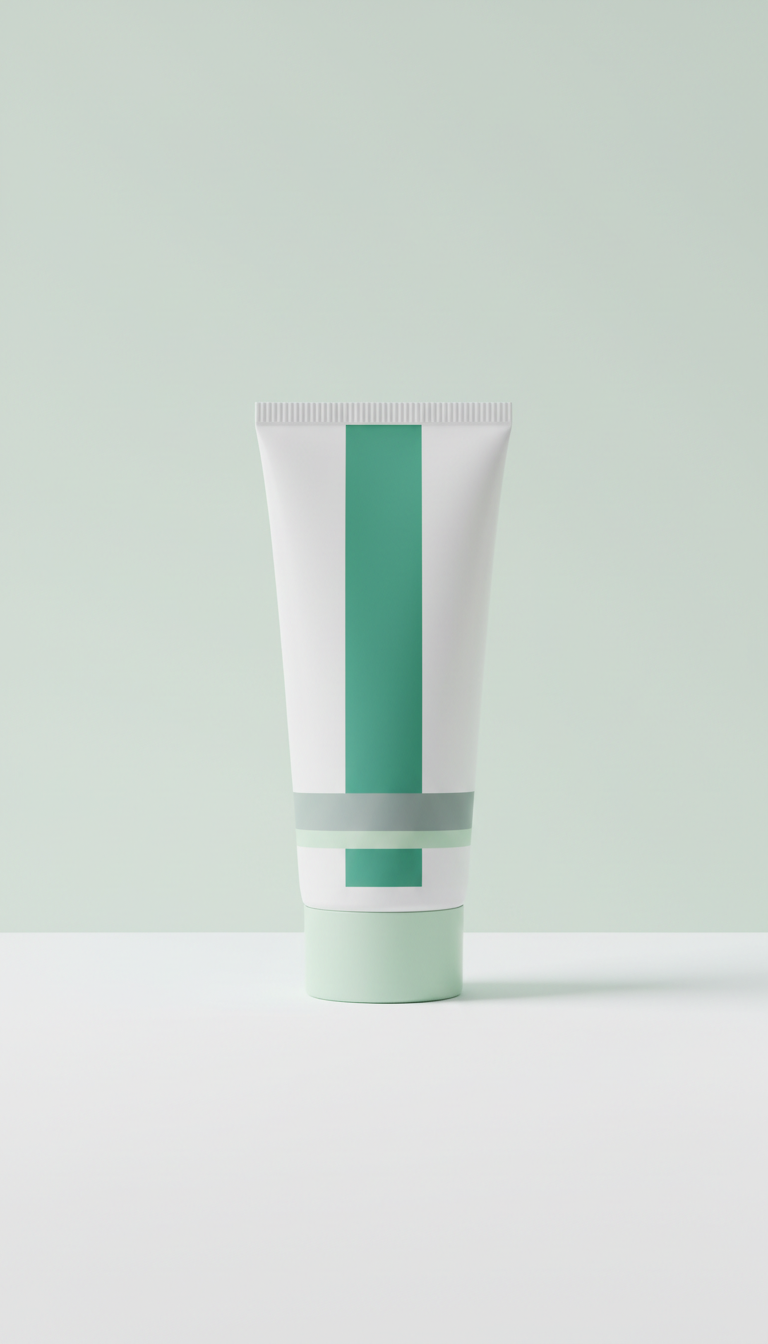 Mint Toothpaste Tube Fluoride Formula